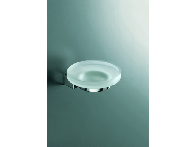 Logic Glass Dish and Holder (Frosted Glass)
