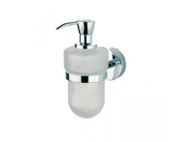 Forum Liquid Soap Dispenser and Holder (Sanded Glass)
