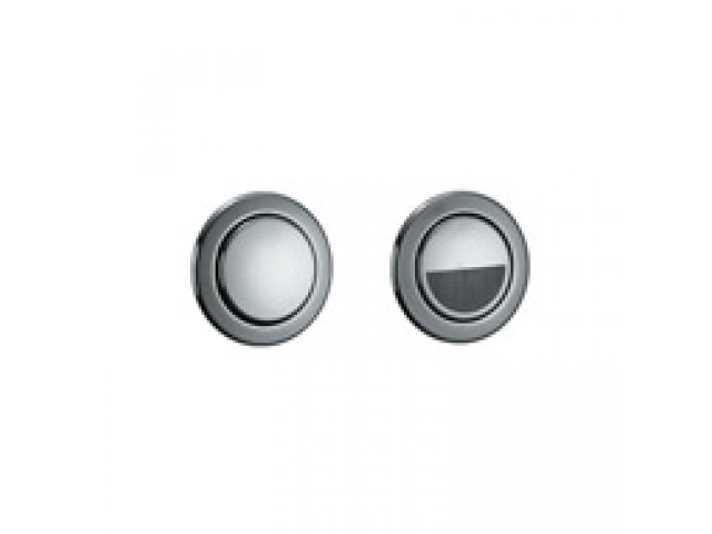 Push-plate Tropea3 Pneumatic & Evolut Remote ABS Chrome Round Buttons
