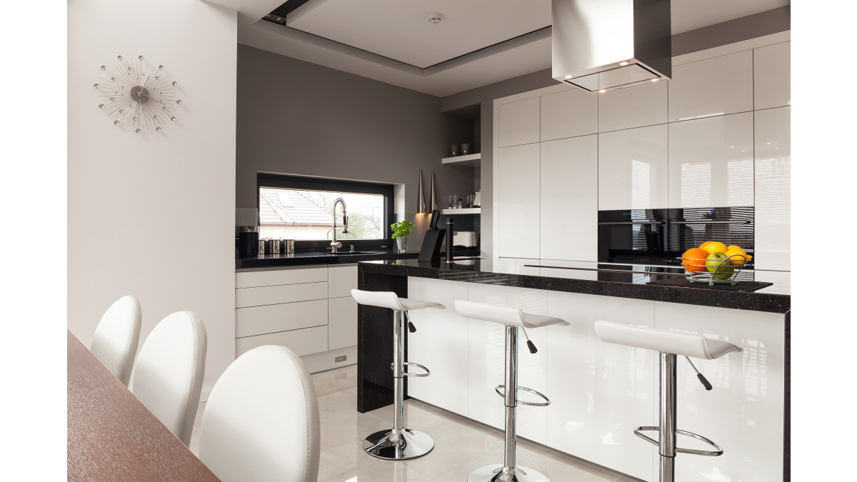 StyleLite White High Gloss Kitchen 1a