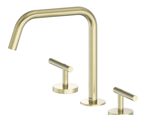 Mecca Lever Bath/Kitchen Set Edge Spout II