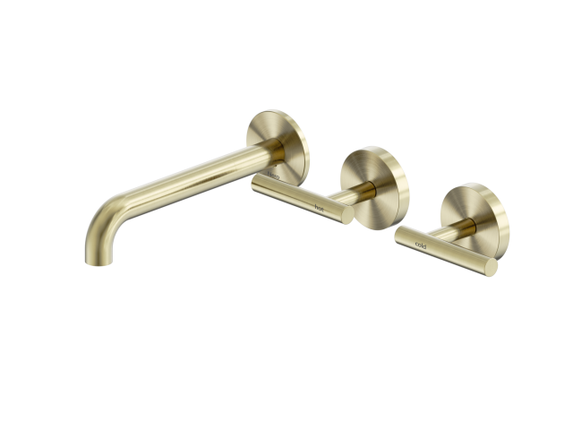 Mecca Lever Wall Basin/Bath Set 160 / 185 / 220mm Offset Spout