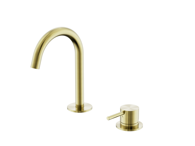 Mecca Hob Basin Mixer Set Arc Spout