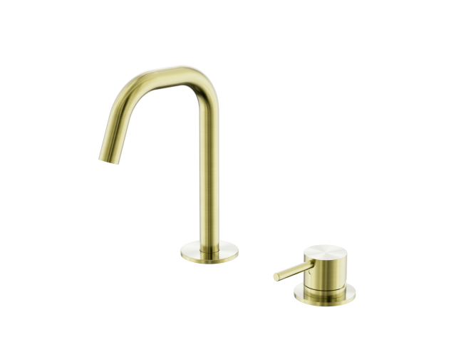 Mecca Hob Basin Mixer Set Edge Spout