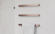 Bianca heated towel rail brushed bronze