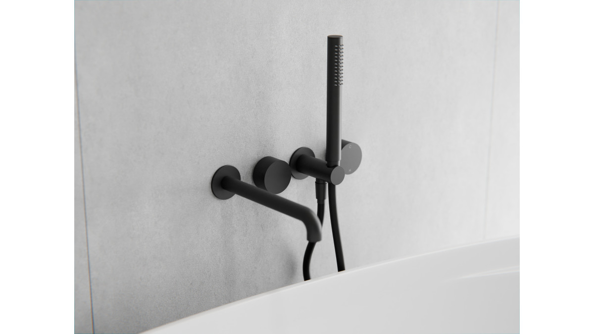 Kara Progressive Shower System Matte Black