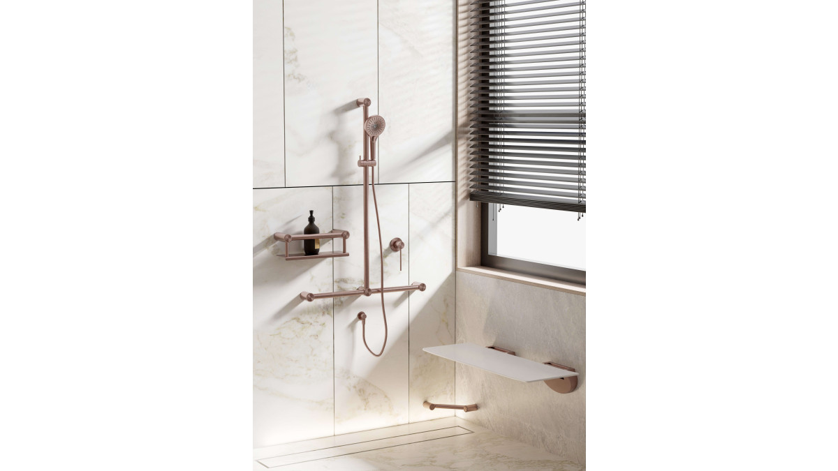 Mecca Care Shower Brushed Bronze