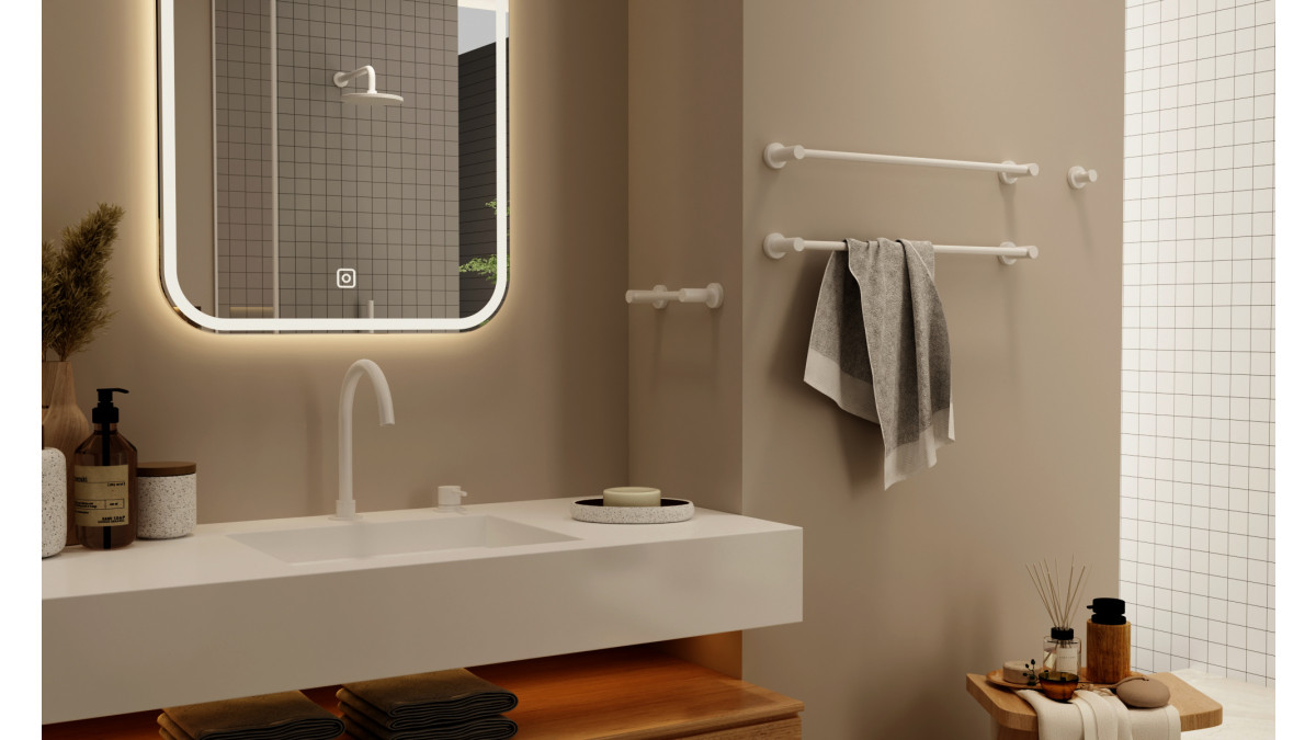 Mecca Bathroom Matte White 3