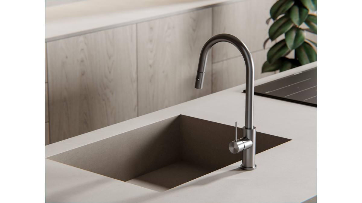 Mecca Pull Up Kitchen Mixer GM