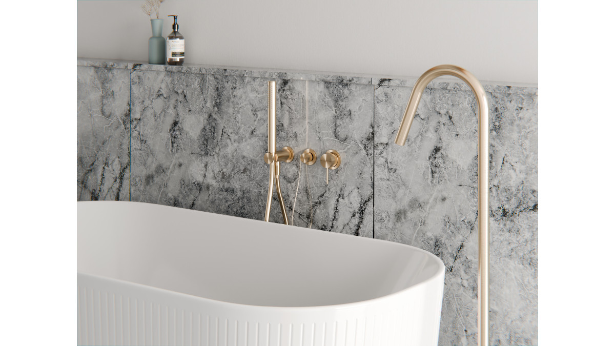 Mecca Shower System& Freestand Bath Filler BG