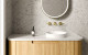 Mecca Wall Basin Set Brushed Gold