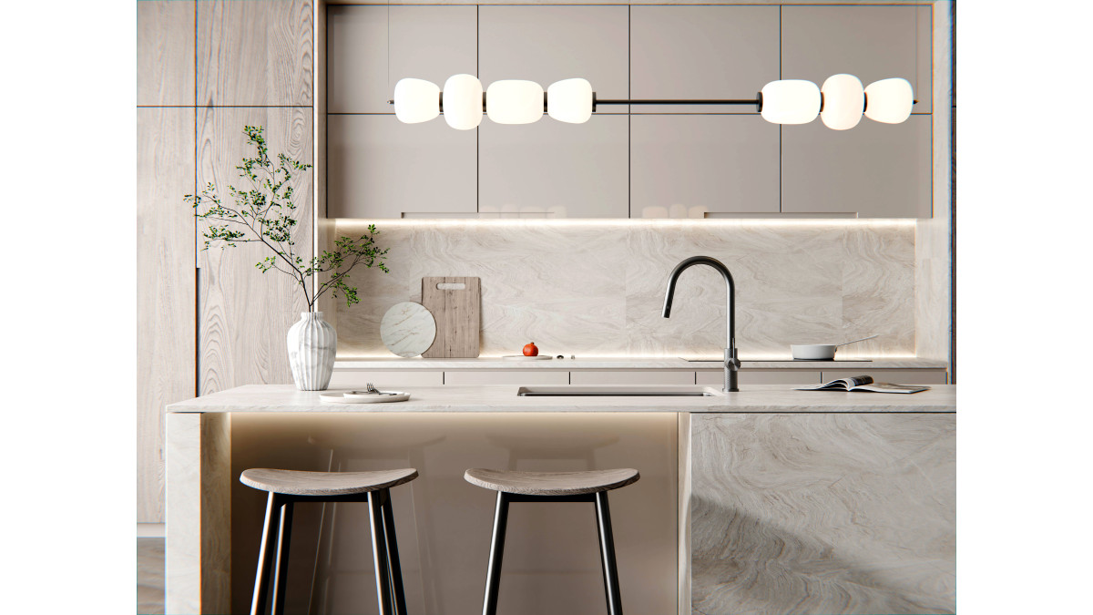 Opal Pull Out Kitchen Mixer Graphite 1