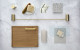 Opal Towel Rail Brushed Gold