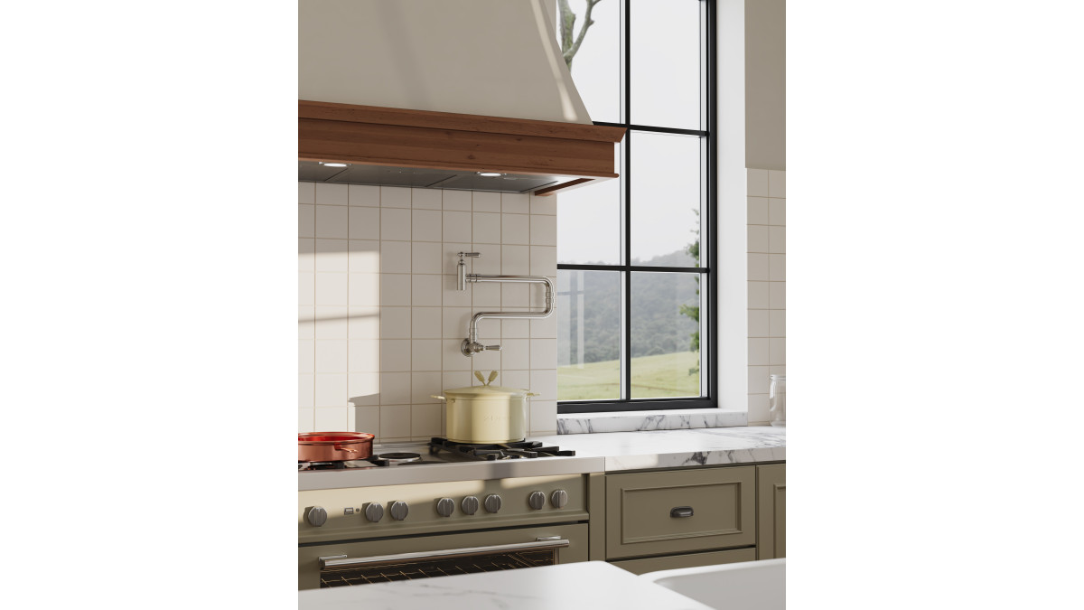 York Pot Filler Brushed Nickel