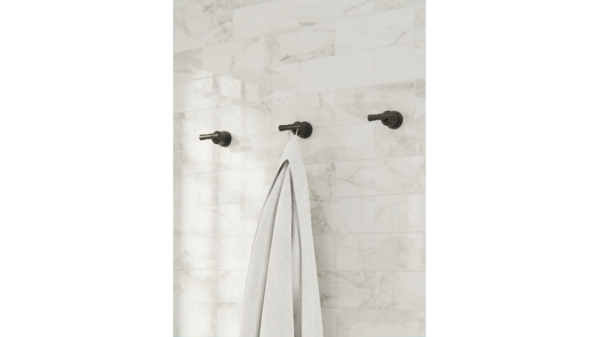 York Robe Hook Matte Black