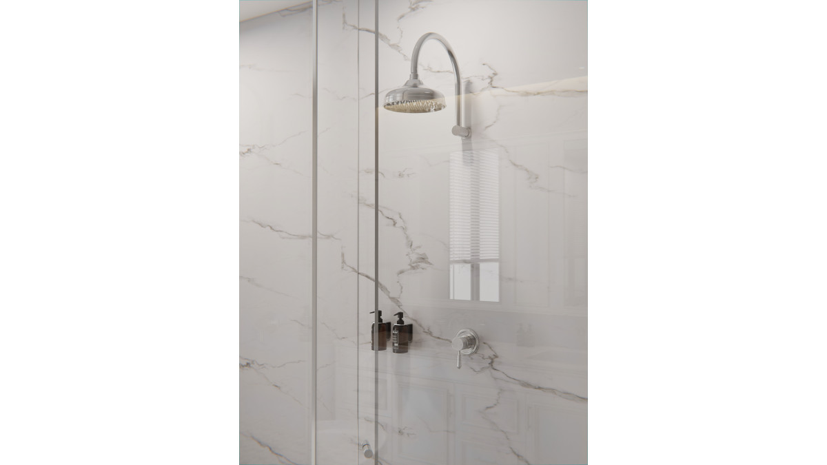 York Shower Head Chrome
