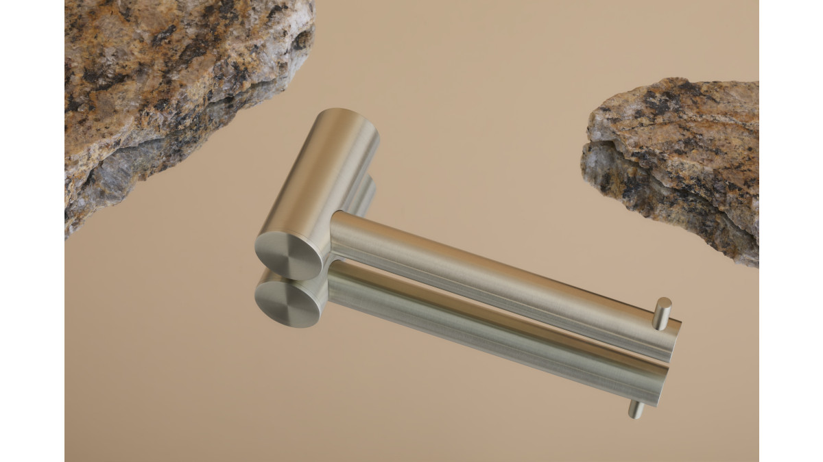 ZEN Toilet Roll Holder Brushed Gold