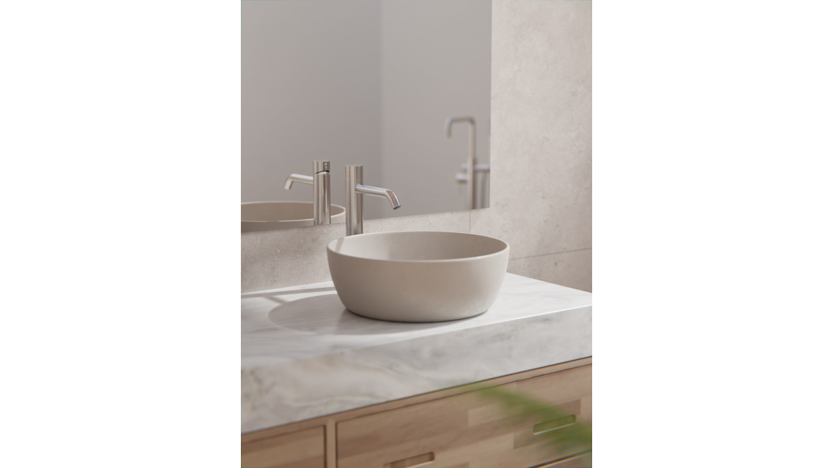 Zen Tall Basin Mixer Handless Brushed Nickel