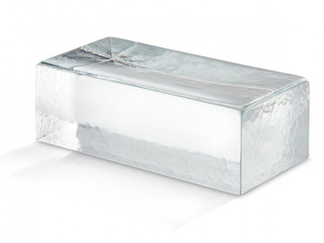 Arctic Crystal Venetian Glass Brick