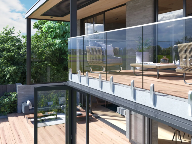SP13 Tilt-Lock® Face Fix Strut Mini Post Balustrade