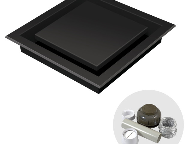 Amore AM500BZB Quiet Bathroom Extraction System — Breeze Black
