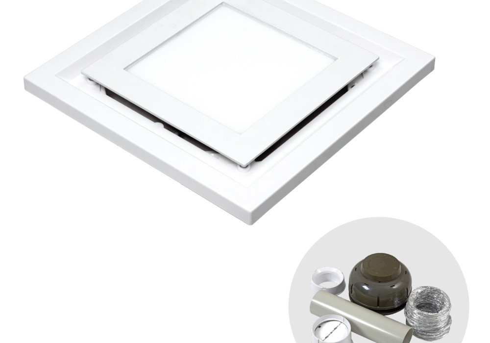 Amore AM500HL Quiet Bathroom Extraction System w/Light — Halo