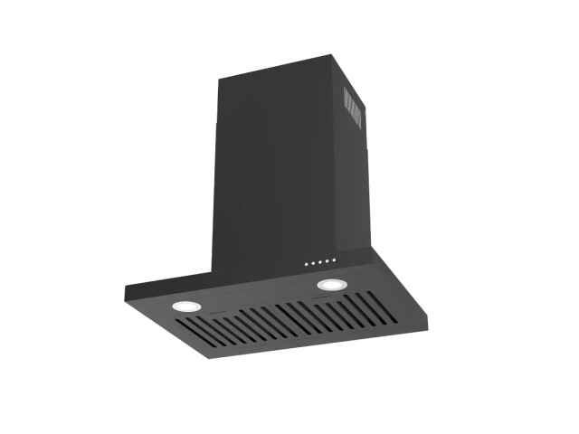 XIT XIT6WMBLK Wall-Mounted Rangehood — 600mm Black