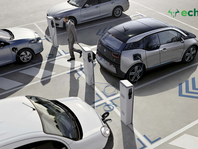 Electric Vehicle Charging Columns