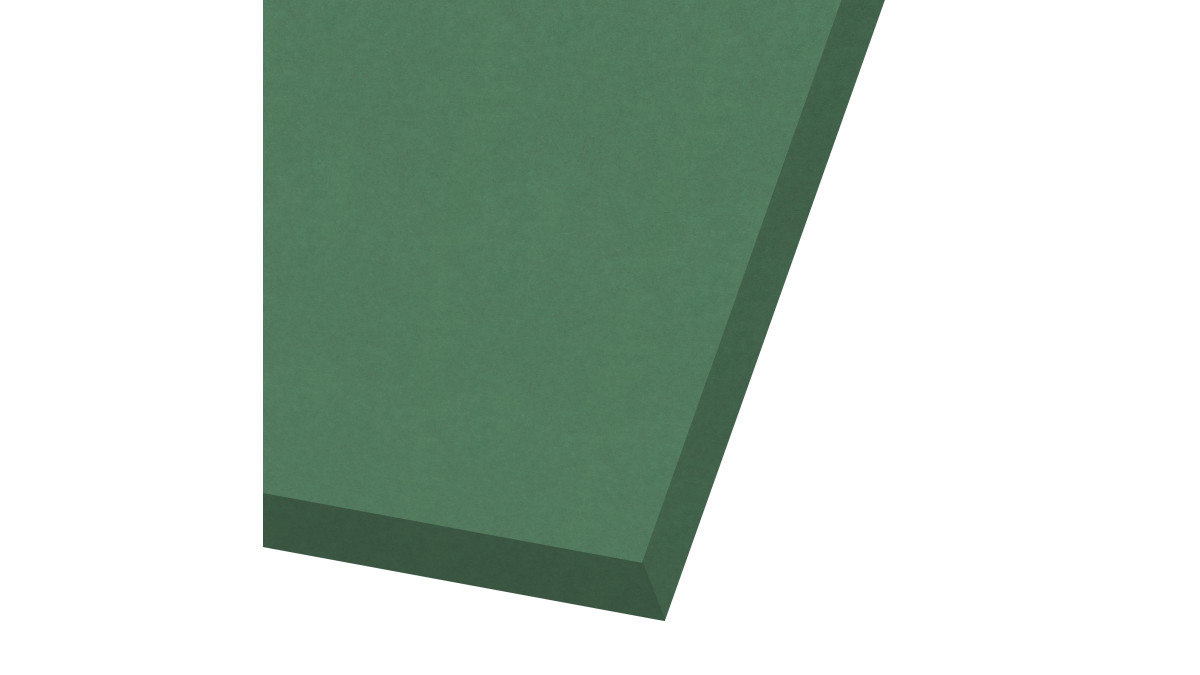Green Colour Panel HR edge white