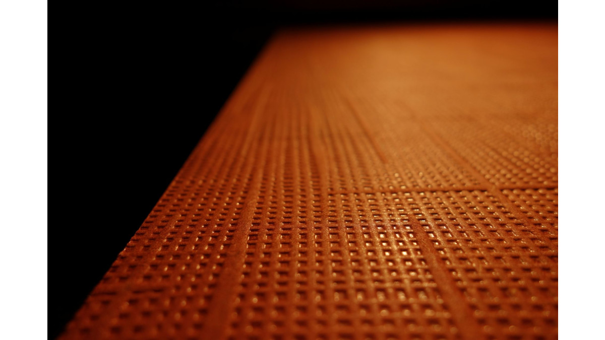 orange embossed lr