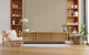 Living room Techno Veneer Feature wall Large wave lr