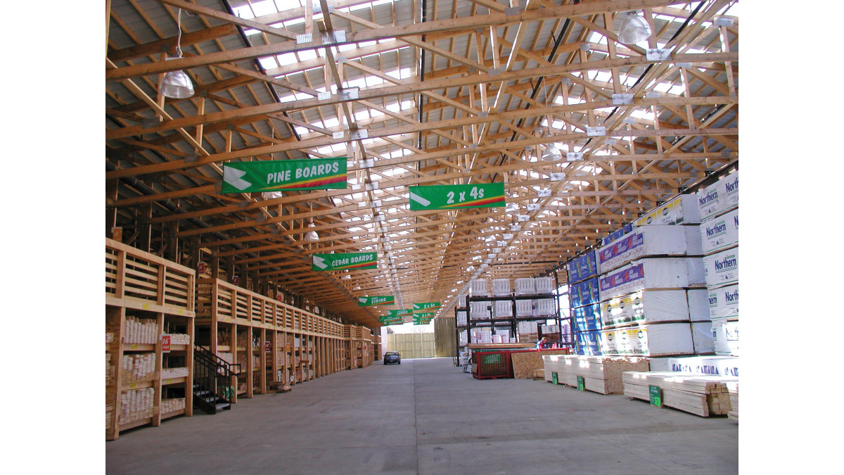 SUNTUF Warehouse Rooflights Interior