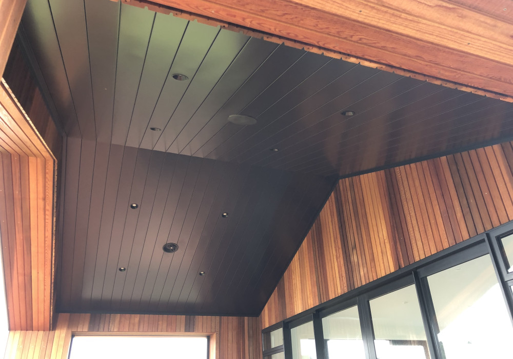 Residential Soffit — Ribon Sloping Continuous Interlocking Soffit System
