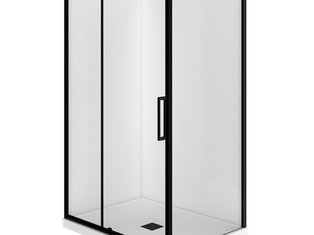 Evolve 1200x900 black shower enclosures 