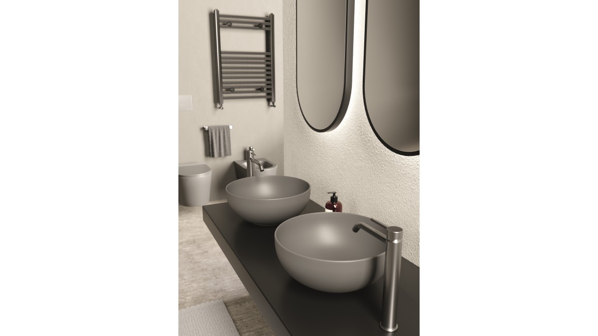 22430101  Ambiente FORM particolare lavabo 37 cenere