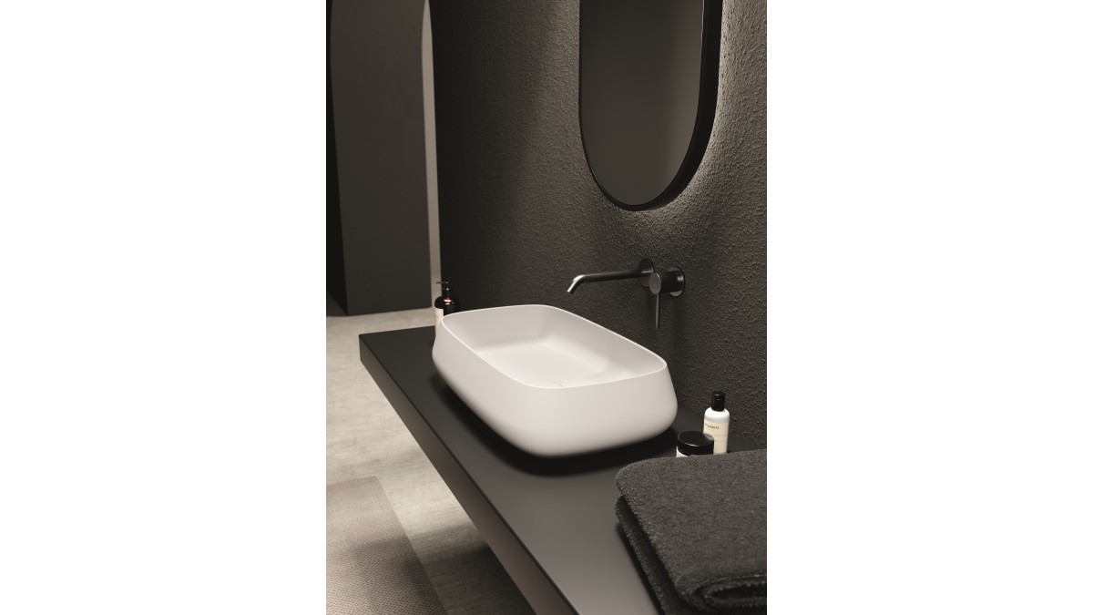 Ambiente NUR particolare lavabo 60x35 bianco matt