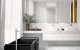 Garden Lane Melbourne Soka Grand Bath in Graphite and Basin in Glacier