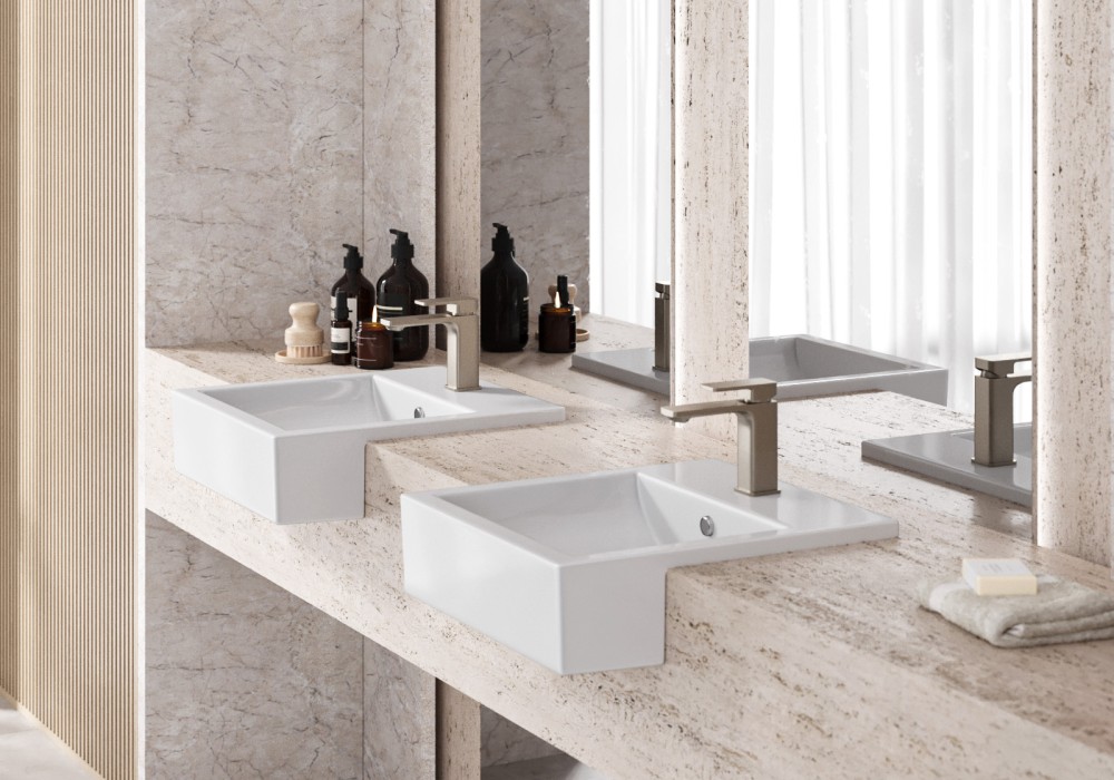 Parvis Semi-recessed Basin