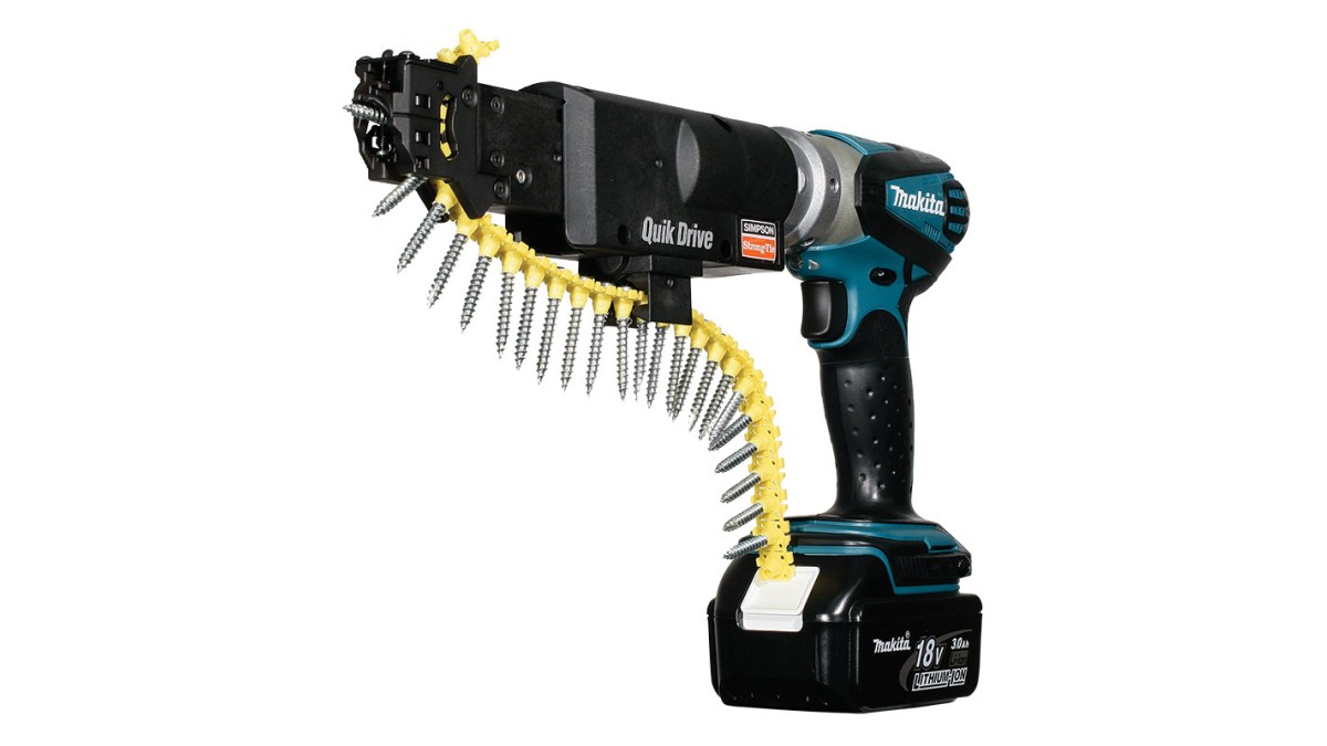 Quik Drive Auto Feed Screw Driving Systems by Simpson Strong Tie EBOSS