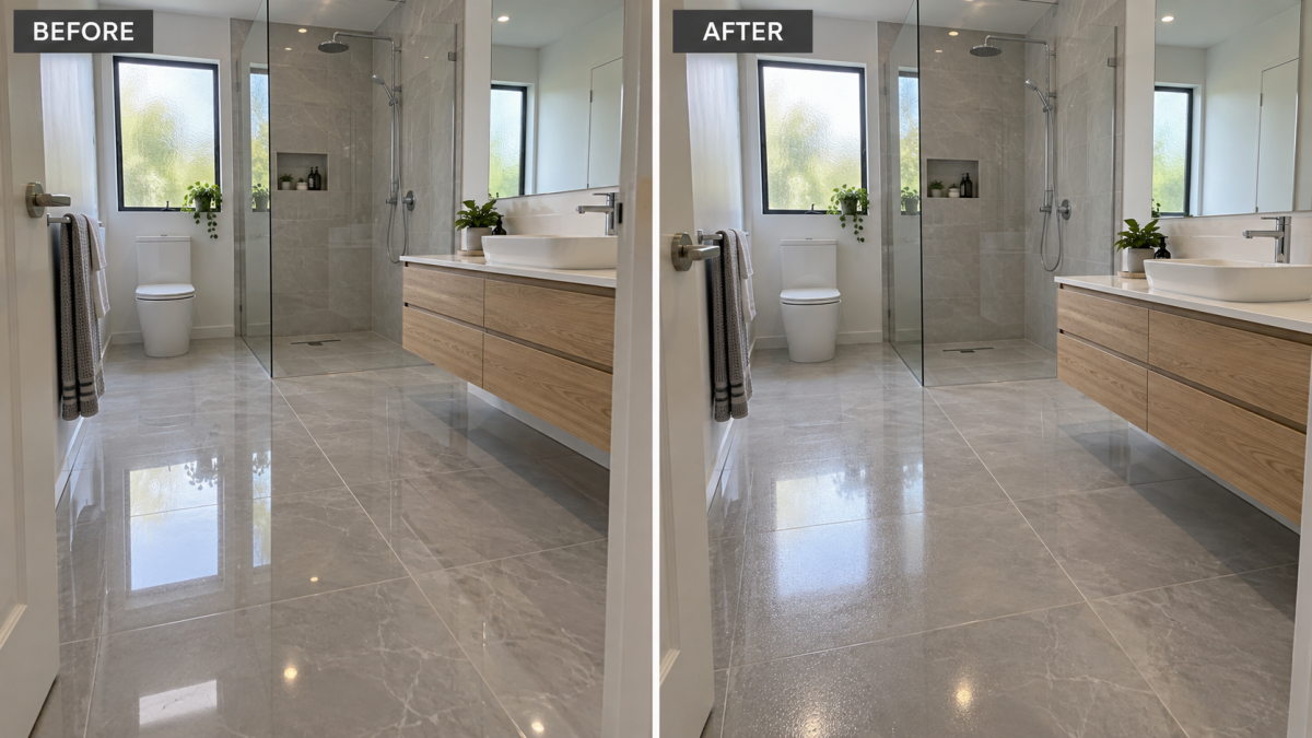 gloss tile before and after