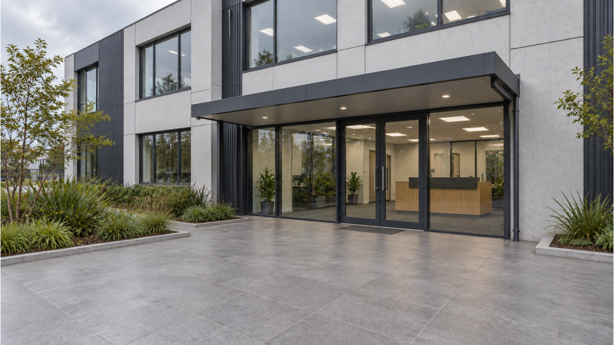 office entry tiles