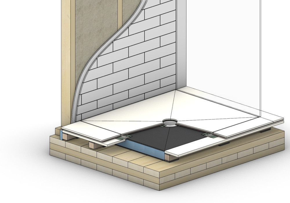 SoundDown EnduraBase Pre-formed Shower Base