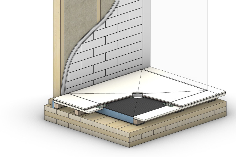 SoundDown EnduraBase Pre-formed Shower Base