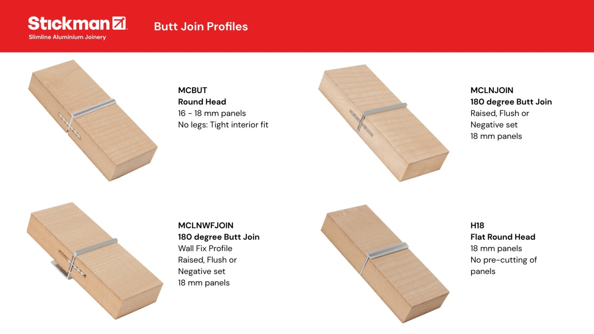 Stickman Butt Join Profiles Range