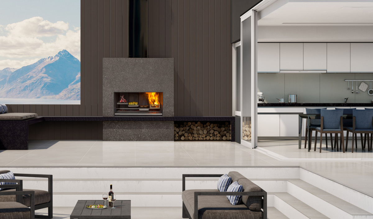 Escea EK1250 Outdoor Kitchen by Escea Fireplace Company EBOSS
