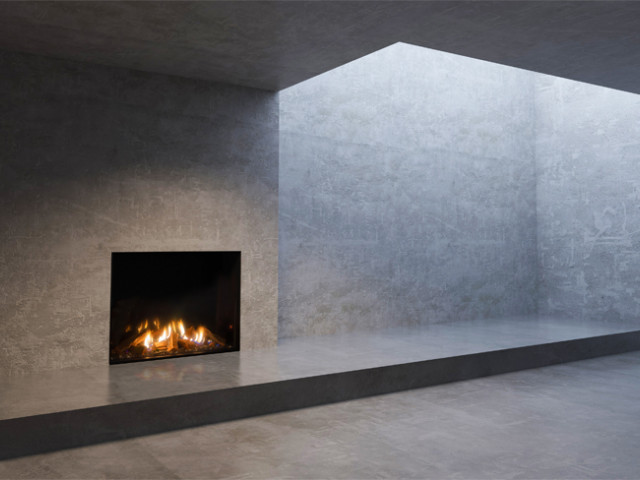 MODE KS1150 Tall Single Sided Gas Fireplace