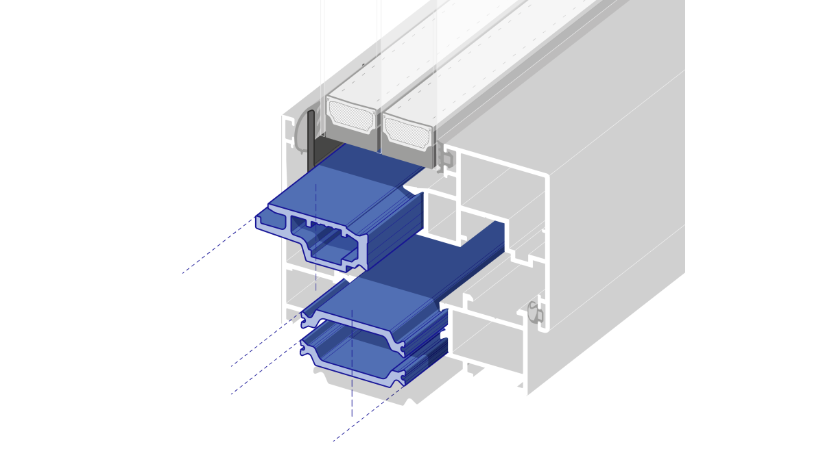 Clipped hollow chamber system v2