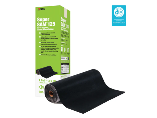 Super SAM 125 — Self‑Adhering Acoustic and Crack Isolation Sheet Membrane