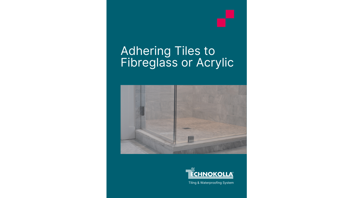 Adhering Tiles to Fibreglass or Acrylic