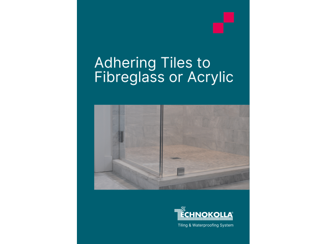 Adhering Tiles to Fibreglass or Acrylic